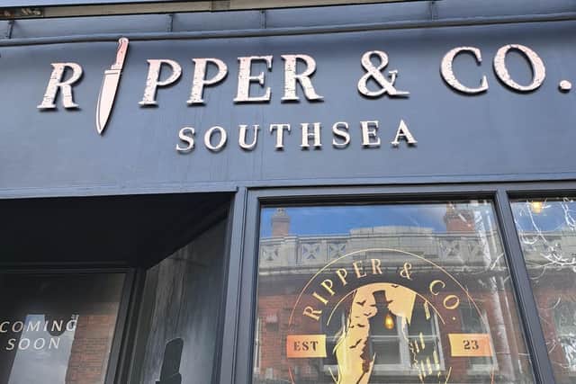 Ripper and Co Southsea's signage.