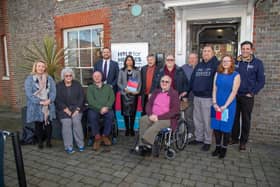 Suella Braverman with veterans and some of the Help for Heroes team outside Westbury Manor Museum, Fareham
Picture: Habibur Rahman