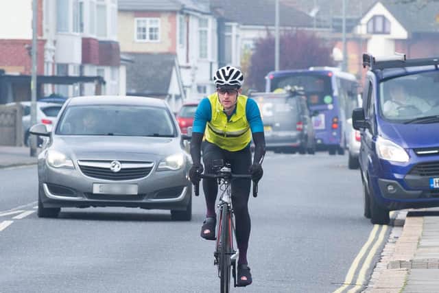 Pictured: Police officer Paul Farquharson on his bike patrolling Northern Parade, Portsmouth

Picture: Habibur Rahman