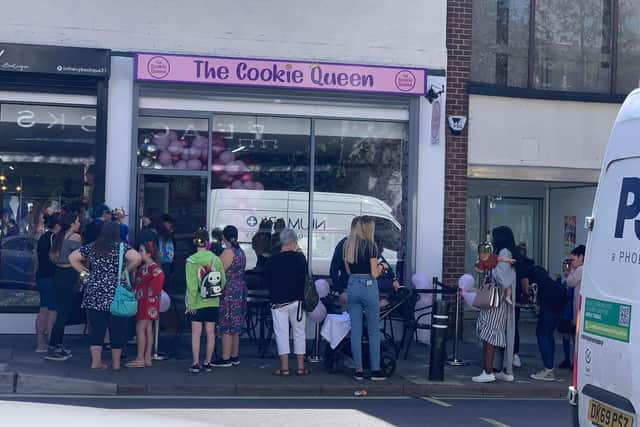 The Cookie Queen opened on (May 14) on Cosham High Street, with hundreds of people estimated to have visited. Soaring costs have lead to the counter closing, with the business relocating to a new HQ in Wickham. Picture: Gemma Daysh.