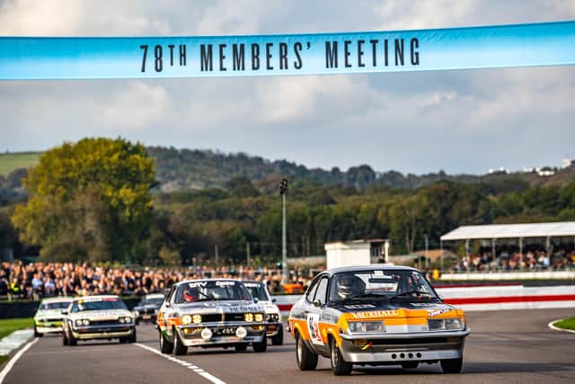 Close racing at the Goodwood Members' Meeting