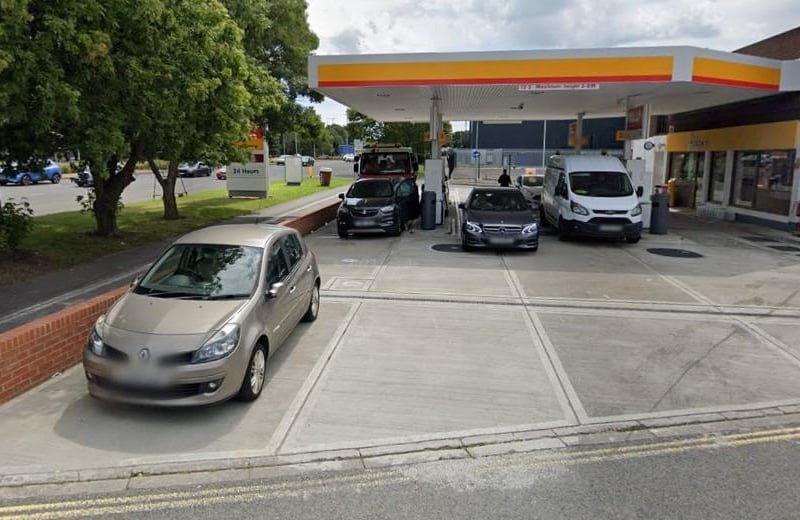 The Shell garage on Kettering Terrace by the M275 has an unleaded petrol price of 136.9p and diesel at 142.9p a litre