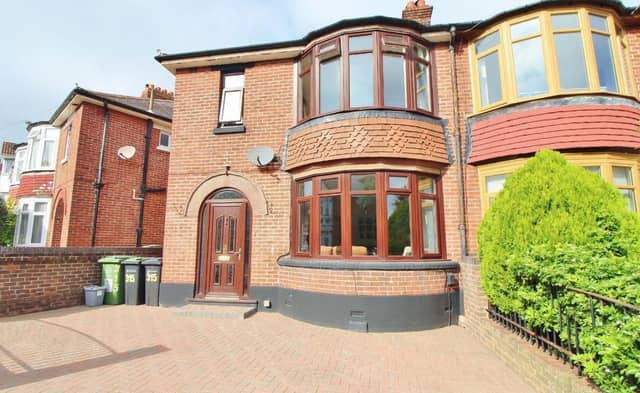 This property comes with three bedrooms, one bathroom and two reception rooms.