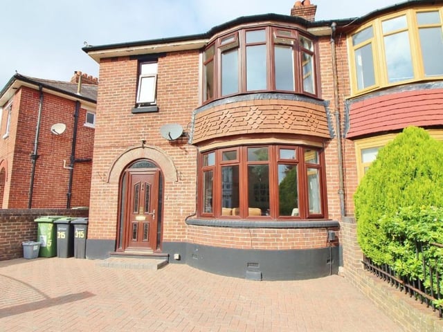 This property comes with three bedrooms, one bathroom and two reception rooms.