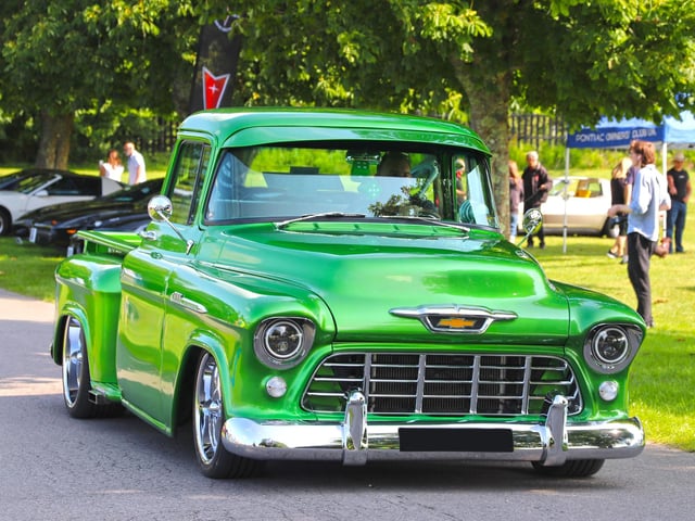 Car entering Custom and American Show
