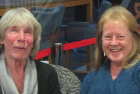 Anne Craft, left, and her successor as Hampshire Cricket League secretary Anne Carter
