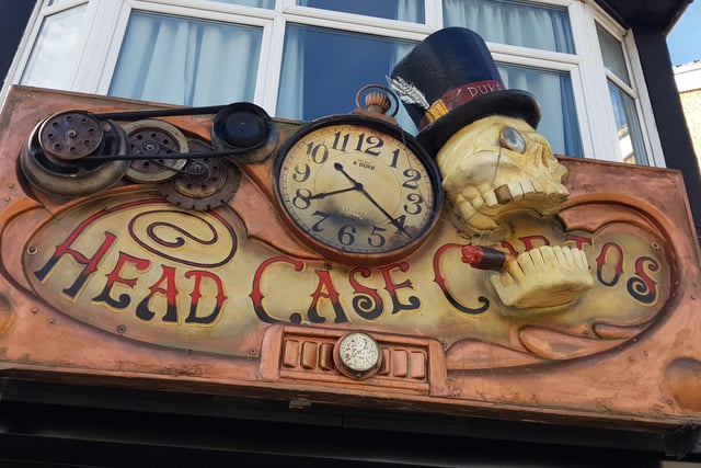 Head Case Curios' shopfront in Albert Road