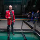 Pictured: Clarke Reynolds next to some of his art work at Spinnaker Tower

Picture: Habibur Rahman