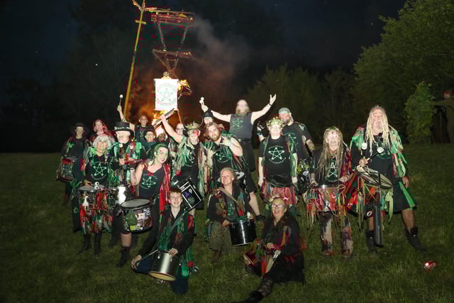 Celebrations at the end of the Ancient May Day.