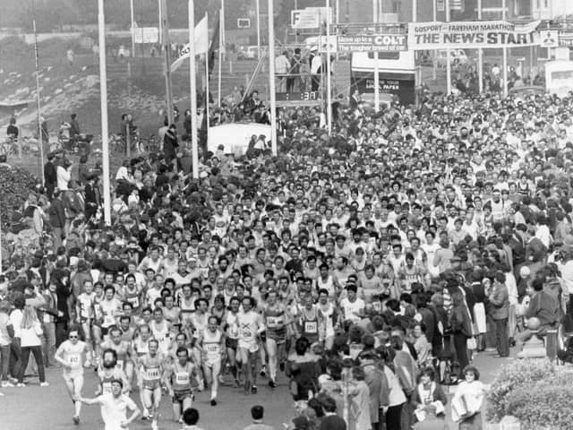 Gosport and Fareham marathon in April 1987. The News PP883
