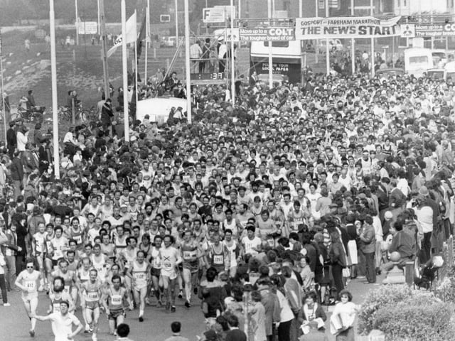 Gosport and Fareham marathon in April 1987. The News PP883