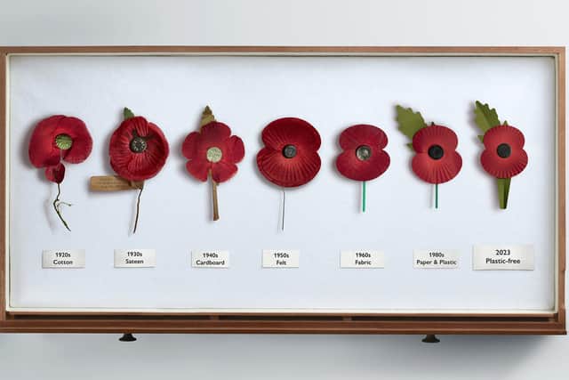 Remembrance poppies as this year's poppies will be plastic-free and recyclable for the first time in a move to reduce single-use plastics. Picture: The Royal British Legion/PA Wire.