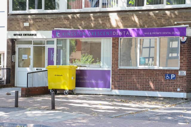 External images of the dentist on Kingston Crescent.
Photos by Alex Shute