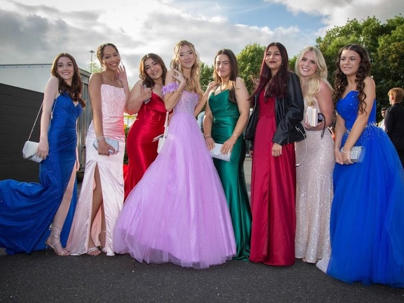 Students dressed up for Ark Charter Academy prom night