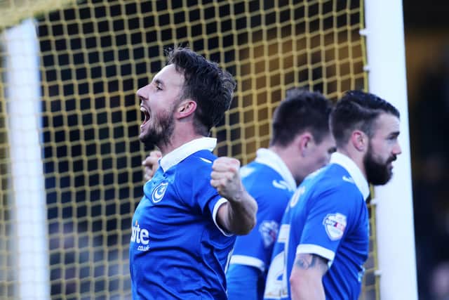 Matt Tubbs scored 14 goals in 40 Pompey matches after finally securing the Fratton Park move he desired in January 2015. Picture: Joe Pepler