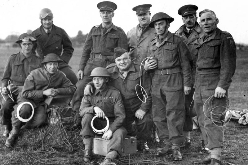 Home Guard with bomb making materials. No date/info