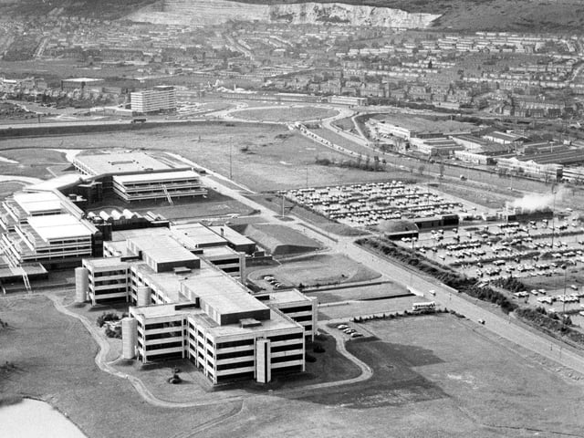 The 1985 serial Revelation of The Daleks featured the North Harbour IBM building in Cosham, which is now Lakeside North Harbour.