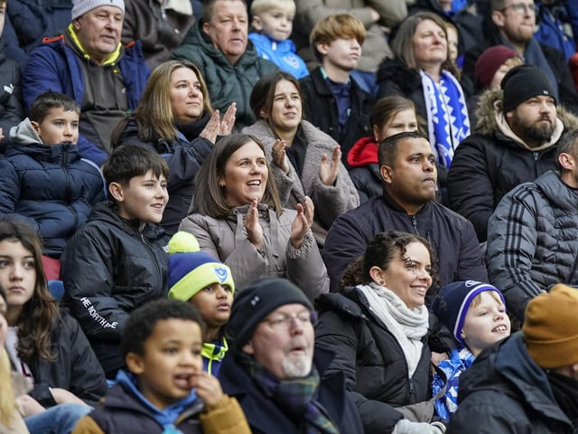 Pompey fans backed their team as they gave it everything against promotion-chasing Burnley at Fratton Park on Saturday.