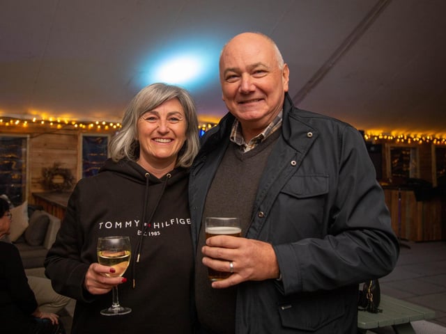 Launch night of Queens Hotel Winter Lodge 2023 in Southsea on Friday 24th of Novermber 2023
Pictured: People having fun at the lodge
Picture: Habibur Rahman