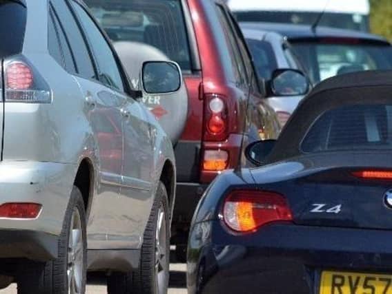 Traffic is building in and out of Hayling Island.