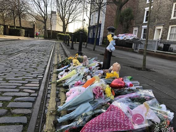 Flowers, soft toys and heartfelt messages left in tribute to baby Ivory Rose a week after her body was found dead in Old Commercial Road, Buckland,