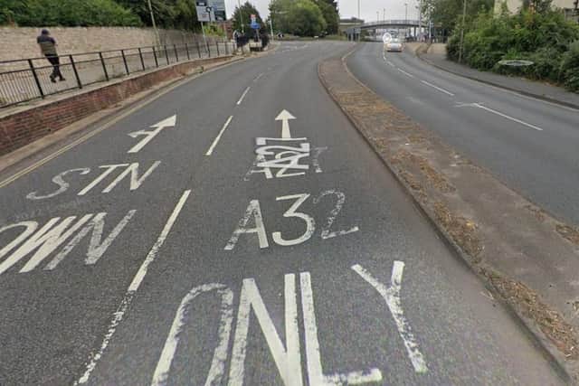 Police chase near Fareham train station. Pic Google