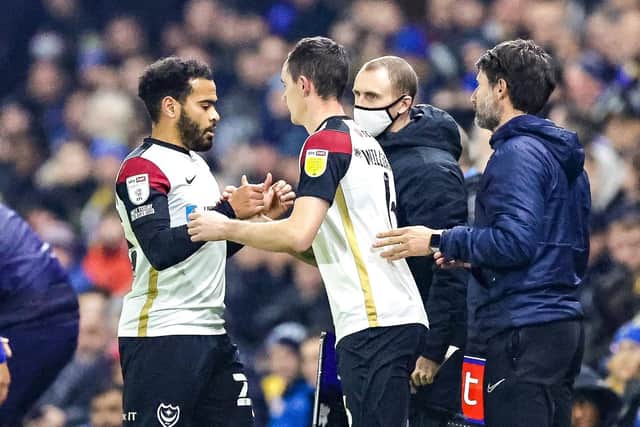 Shaun Williams, centre, is out for at least six weeks, while Danny Cowley has to manage Louis Thompson's, right, game time carefully