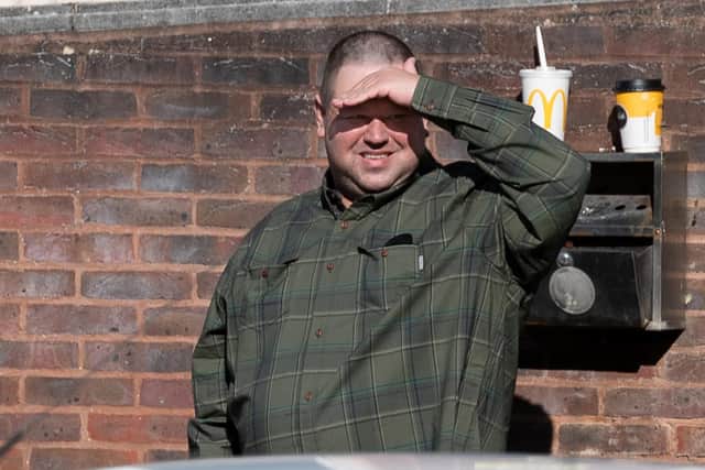Pictured: Zachary Damon at Portsmouth Magistrates Court after sending vile email threats to ex-Lib Dem leader, Jo Swinson.
© Solent News & Photo Agency