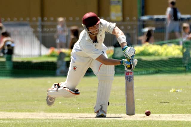 Alex Shephard claimed career bests with bat and ball as Waterlooville 2nds celebrated a Hampshire League promotion. Picture by Mick Young