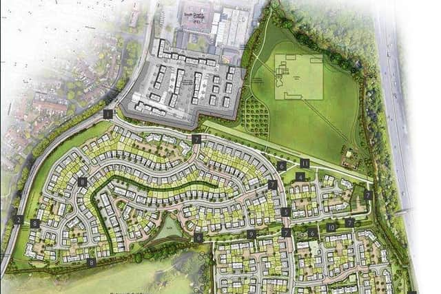 Revised plans for the 590-home development
