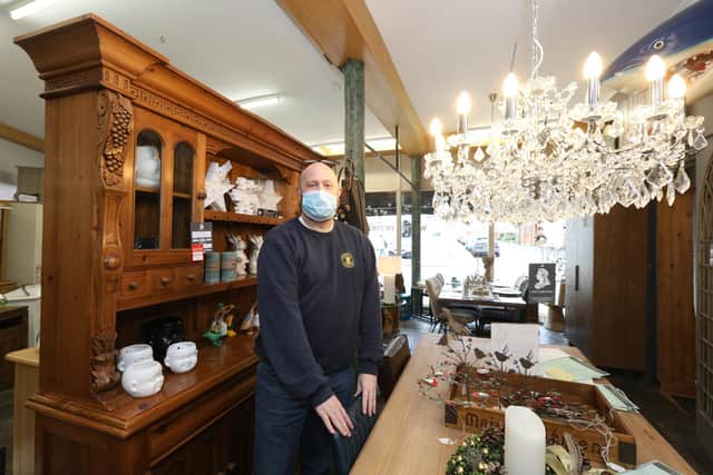 Matt Crick, owner at Victoriana. Small Business Saturday on Marmion Rd, Southsea
Picture: Chris Moorhouse   (051220-18)
