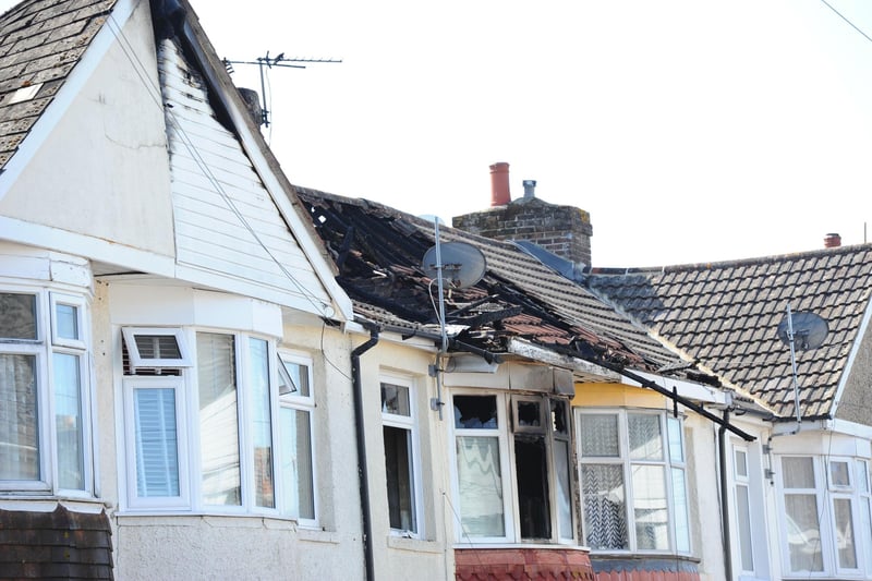 Firefighters tackled a blaze that affected eight houses. Families went back to their houses this morning to see what they could salvage.