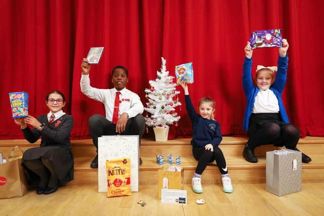 The bags will be given to local families at Christmas. Picture: Chris Moorhouse (jpns 071221-21)