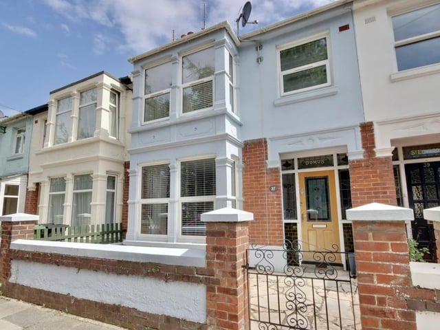The listing says: "What a fabulous property! This impressive house in a rarely available road in Baffins has much to shout about and offers the next lucky owner a fabulous home to be enjoyed for years to come. The moment you walk through the front door you'll be taken aback by the finish and space on offer."