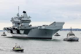 HMS Prince of Wales is back in Portsmouth following months of repairs. She is scheduled to be deployed to the United States in the Autumn of this year.