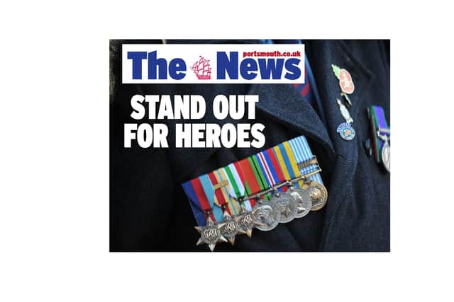 The Lord Mayor Cllr Rob Wood and Cllr Frank Jonas are supporting The News's Stand Out For Heroes campaign.