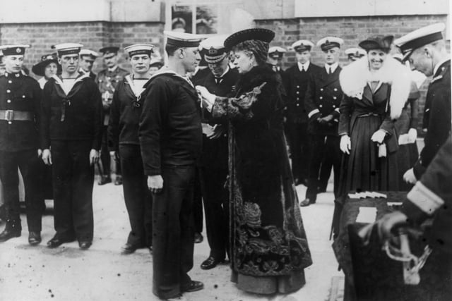 Queen Mary who visited to open the Canada Building in 1917