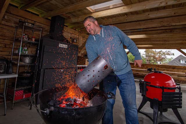 Elky Whittaker runs a barbecue school at his home garden in Cowplain. Picture: Habibur Rahman