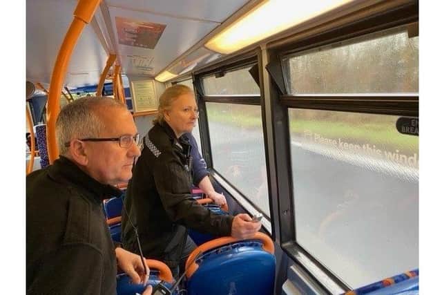 Hampshire police using a bus to look for motorists driving while using their phones
