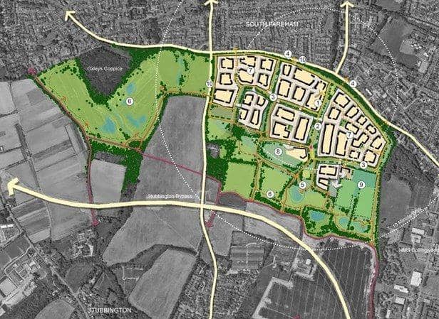 Plans for 1,250 homes off Longfield Avenue in Fareham