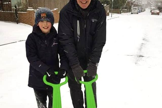 Harry Bailey with his grandad Patrick Barratt
Picture: Lisa Bailey