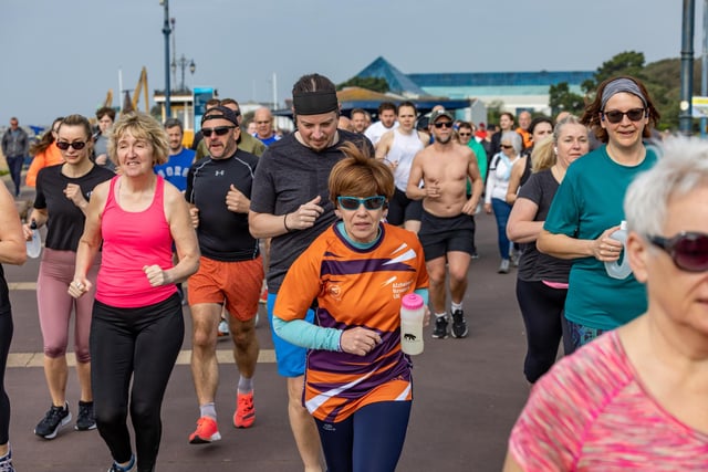 The field sets off at the start of the Southsea parkrun. Picture: Mike Cooter