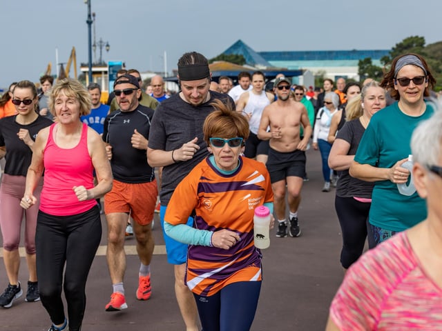 The field sets off at the start of the Southsea parkrun. Picture: Mike Cooter