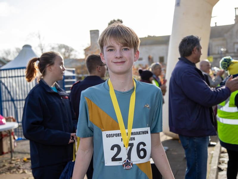 Thousands arrived in Gosport on Sunday morning for the Gosport Half Marathon, complete with childrens fun runs.
Pictured - Jude Mortar, 13, winner of the Under 17's fun run
Photos by Alex Shute