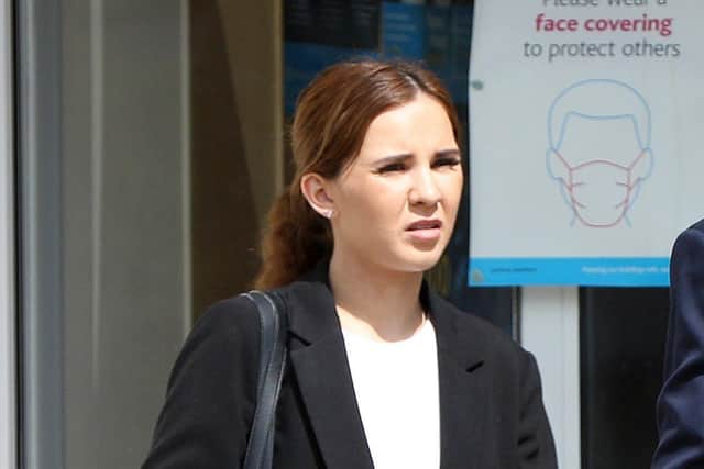 Fiona Hoyle outside Portsmouth Magistrates' Court in 2021
(jpns 290721-02)