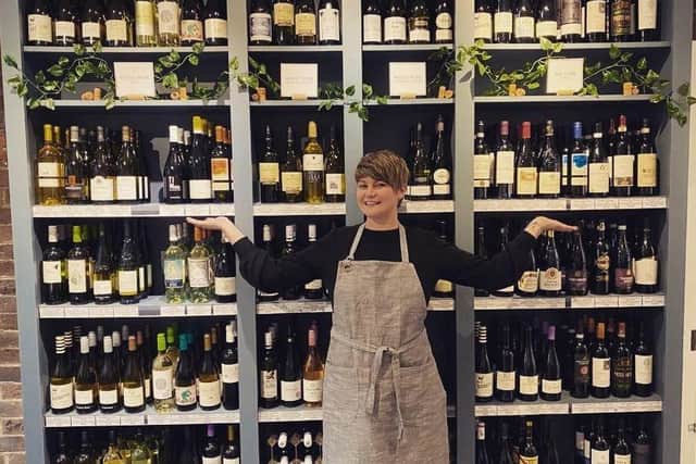 Lucy Reynolds, owner of Wines By The Sea, based in Albert Road. Pic Andrew Jackson