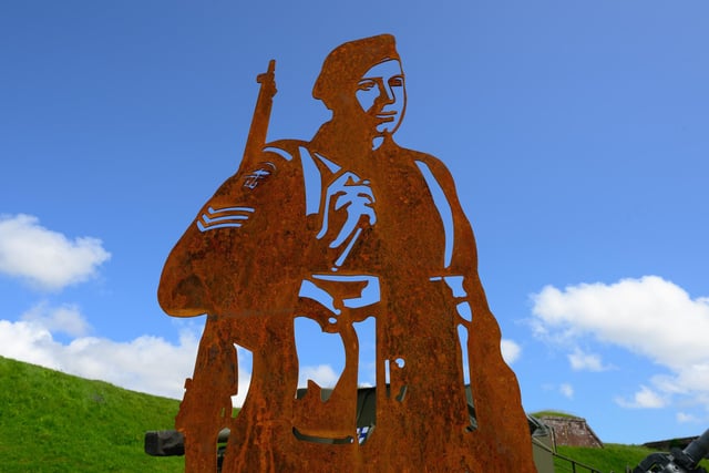 Pictured is: Godfrey Hammond served with the 41 Royal Marine Commando on Sword beach
Picture: Keith Woodland (260521-31)