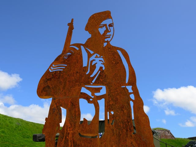Pictured is: Godfrey Hammond served with the 41 Royal Marine Commando on Sword beachPicture: Keith Woodland (260521-31)