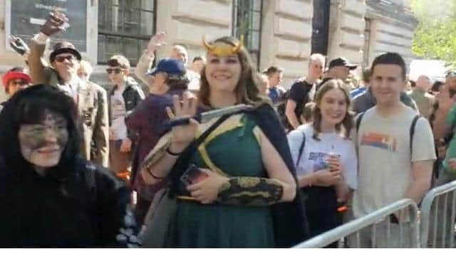 Comic Con queues at Guildhall on June 3, 2023.