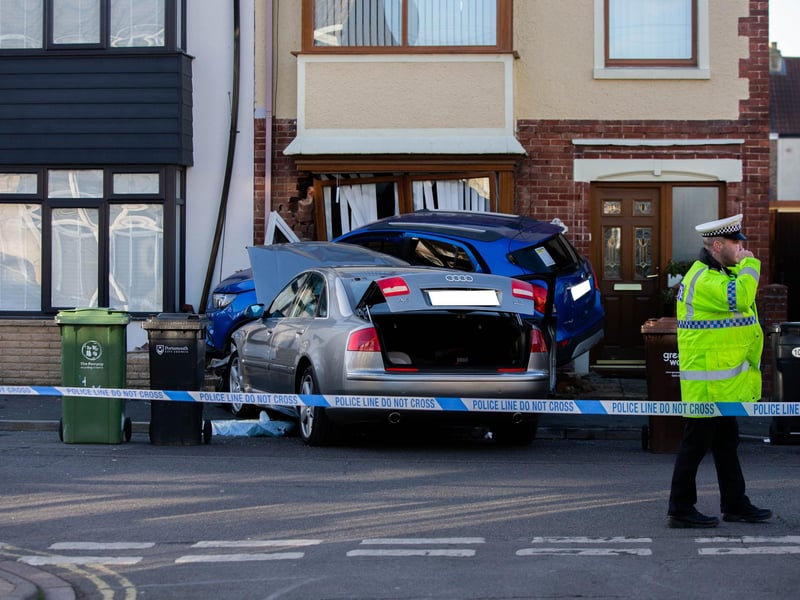 Local residents rushed to help the driver following the crash.